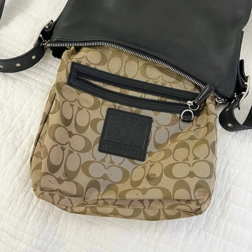 Vintage Coach Legacy Hobo Leather Bag 9326 Crossbody Handbag Black Purse